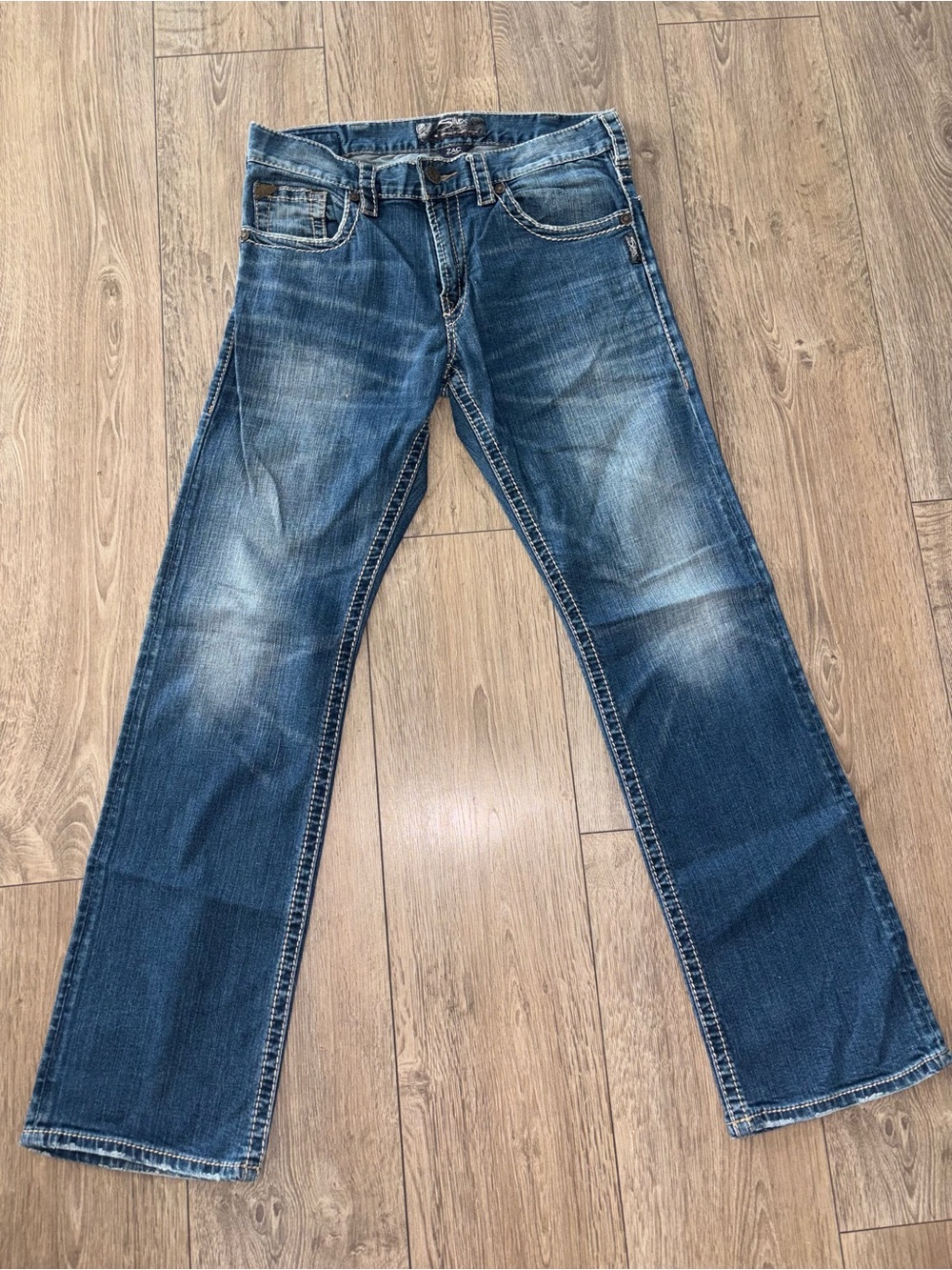 Silver Jeans Zac Straight Leg Jeans 33x34 Medium Wash Denim